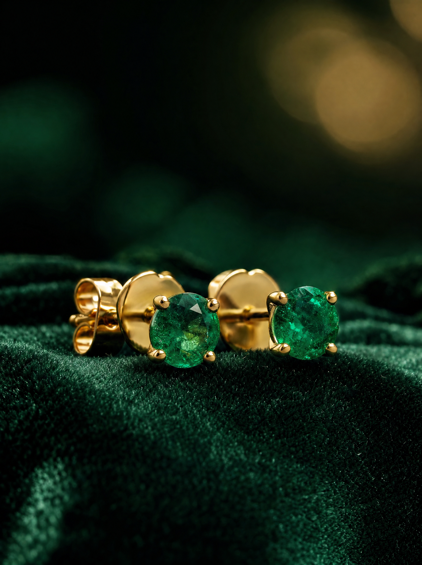Aretes Mini Esmeralda